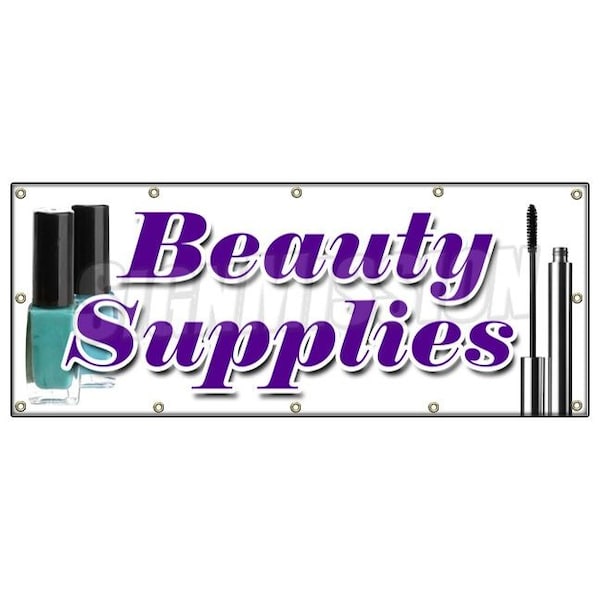 BEAUTY SUPPLIES BANNER SIGN professional hair care wholesale public